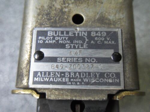 Allen-Bradley 849-ZOD327-C Pneumatic Timing Relay