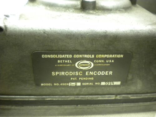 Consolidated Controls Spirodisc Encoder 45EN1-8