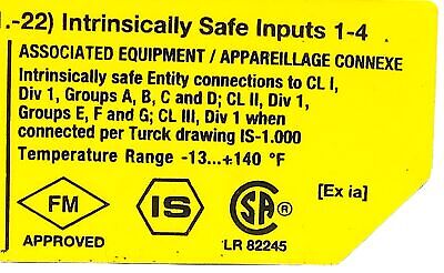 Turck MK13-22UP-EX0/24VDC PLC Input Module
