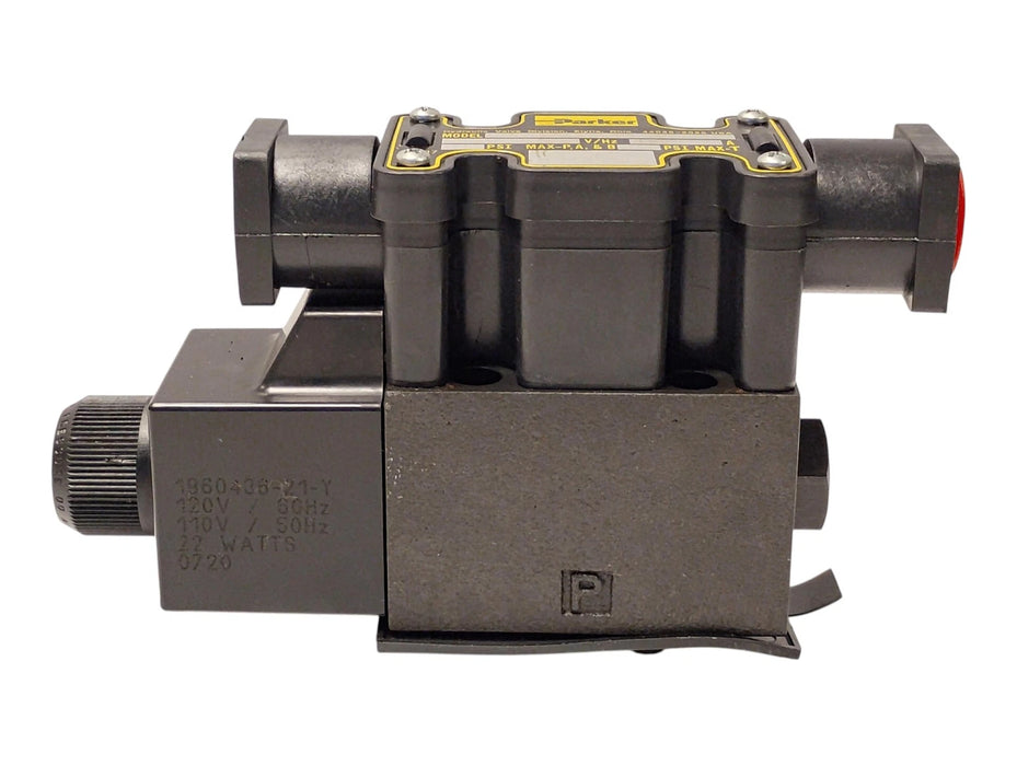 Parker D1VW020BNYCF 1500 psi Hydraulic Solenoid Valve w/ 110/120 V AC Coil