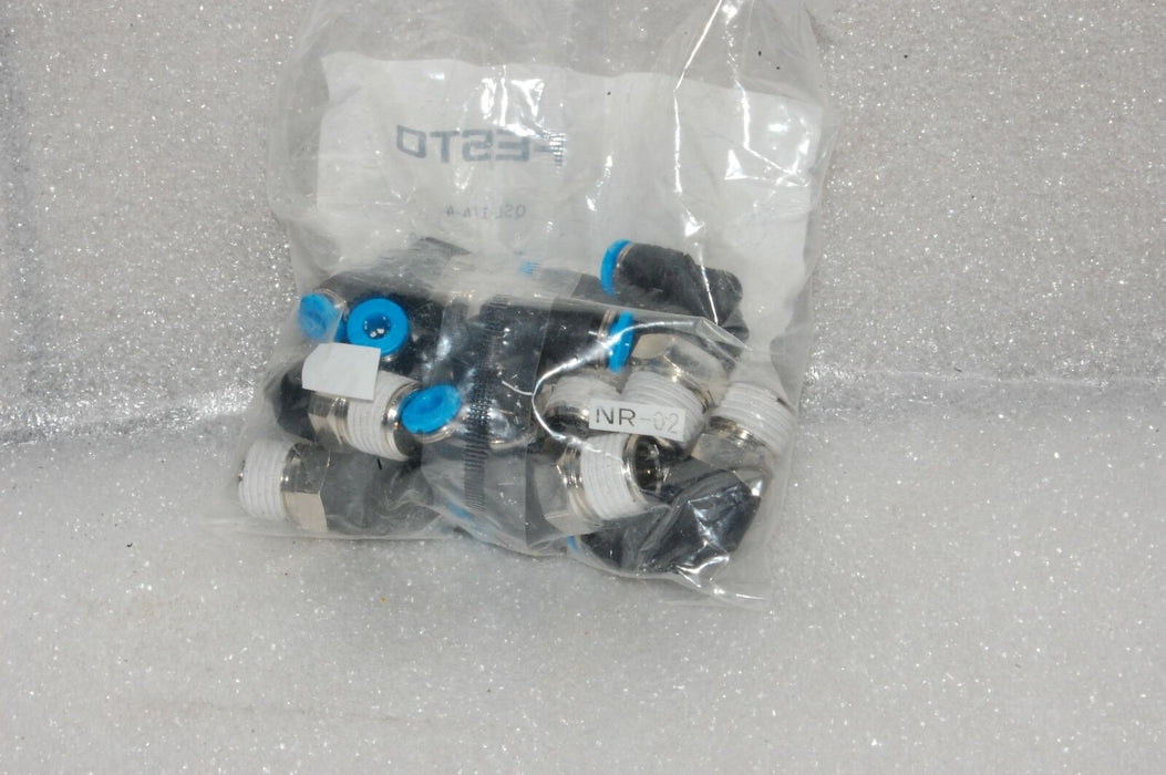 10 Festo Electric QSL-1/4-4 Fittings