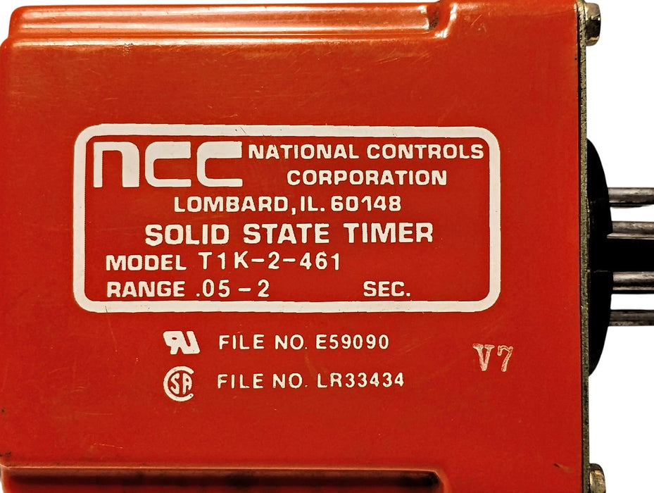 NCC T1K-2-461 120 V AC 10 A 0.5-2 sec Solid State Timer