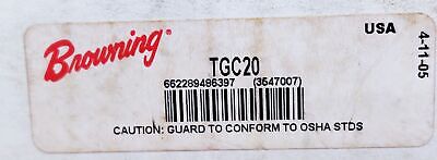 Browning TGC20 torq-gard 1500RPM 55-600IN-LBS Adjustable Clutch