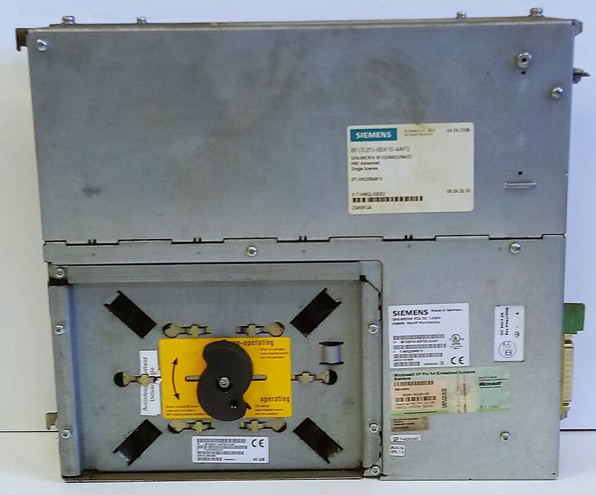 Siemens 6FC5210-0DF22-2AA0 CNC Control w/ Embedded Windows XP Pro