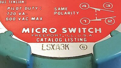 Microswitch LSXA3K 600VAC Explosion Proof Precision Limit Switch