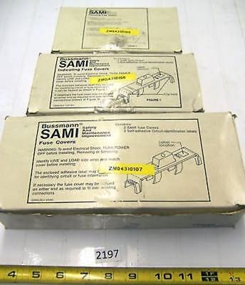 3 Mixed Bussmann Fuse Covers