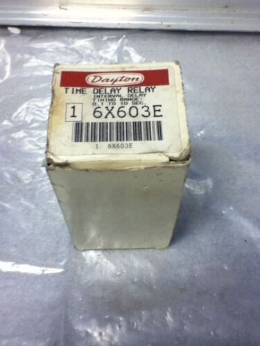 DAYTON 6X603E TIME DELAY RELAY