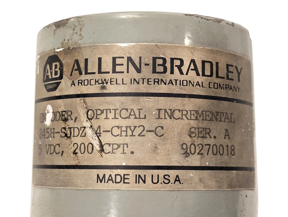 Allen-Bradley 845H-SJDZ14-CHY2-C Ser A 5 VDC 200 CPT Optical Incremental Encoder