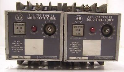 2 Allen-Bradley Timing Relay 700-RT00NOOOA1