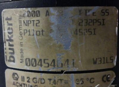 B√ºrkert 00454641 Flow Valve