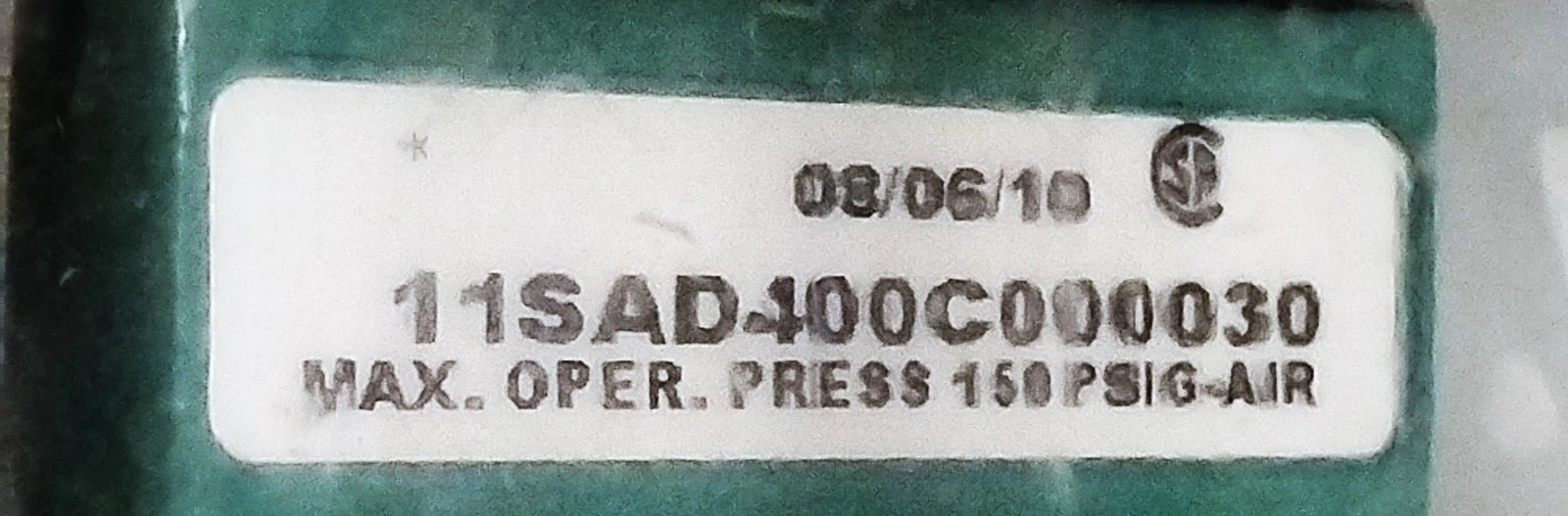 Numatics 11SAD400C000030 Pneumatic Solenoid Valve w/ 100-120 V AC Coil