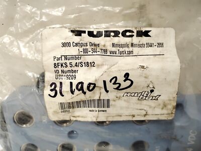 Turck 8FKS5.4/S1812 24 V DC 17-Pin 8-Port Multibox ESCHA J-Box