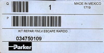 Parker 034750109 Pneumatic Seal Kit for 0R Series Quick Exhaust Valves