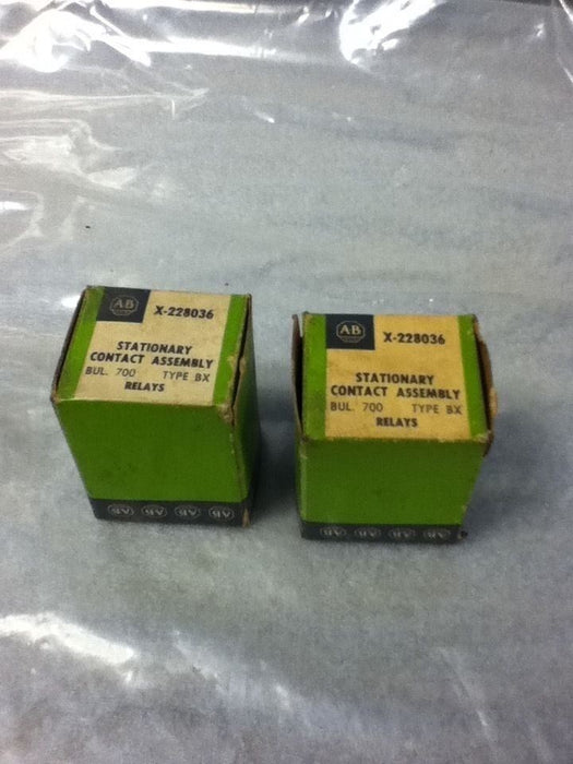 2 Allen-Bradley X-228036 Contact Assemblies