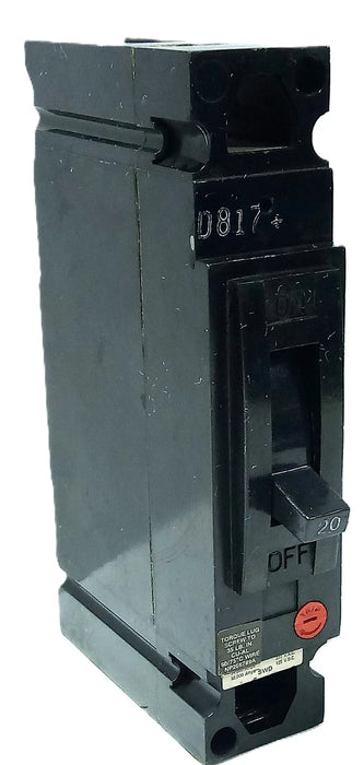 GE TED113020 277 V AC 20 A 1-Pole Circuit Breaker