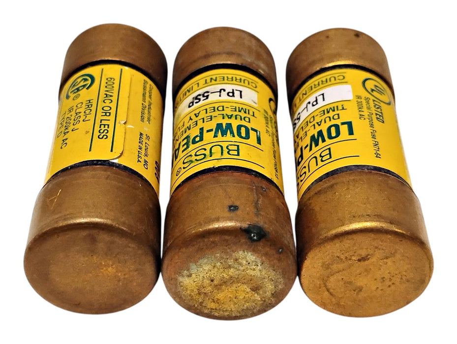 Bussmann LPJ-5SP 600VAC/300VDC 5 A Class J Current-Limiting Time-Delay Fuses