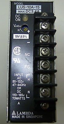 Lambda Power Supply LUS-10A-15 Max DC 3.4 A