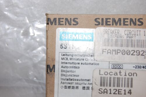Siemens CIRCUIT BREAKER 5SY6 110-7