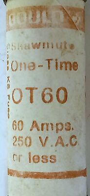 Gould Shawmut OT60 250 V AC 60 A One Time Fuse