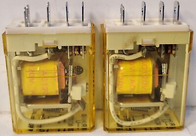 IDEC RH1B-U RH1B-UAC120V 120 V AC 10 A SPDT Power Relays - Lot of 2