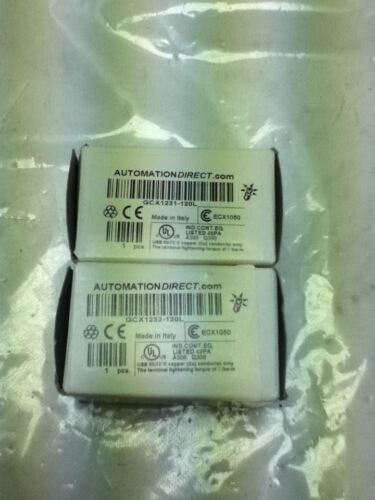 2 AUTOMATION DIRECT GCX1231-120 AND GCX1232-120L LIGHTS