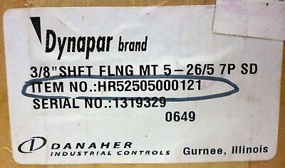 Danaher Controls HR52505000121 Dynapar Encoder