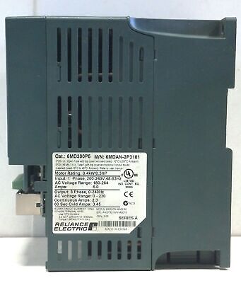 Reliance Electric 6MDAN-2P3101 240 V AC 2.3 A 0.5 HP AC Drive