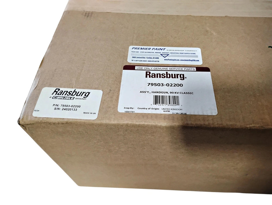 Ransburg 79503-02200 Vector R90 Low Pressure Electrostatic Spray Gun