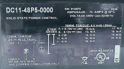 Watlow DC11-48P5-0000 DIN-A-MITE® 480 V AC Solid State SC Rectifier