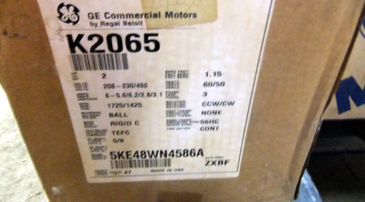 GE 5KE48WN4586A 2 HP Motor