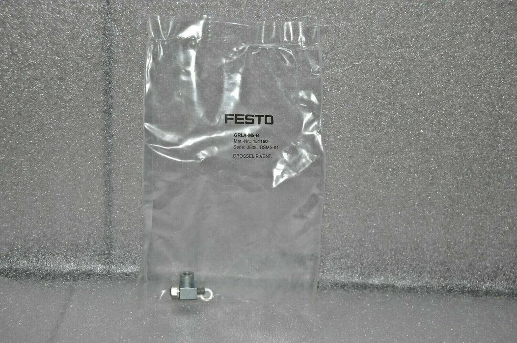 Festo One Way Flow Control Valve GRLA-M5-B