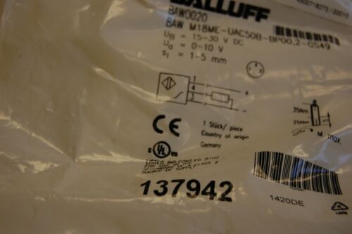 Balluff BAW M18ME-UAC50B-BP00.2-GS49 Inductive sensor