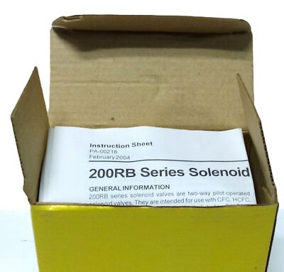 Emerson 200RB-5T4 Refrigerant Solenoid Valve Less Coil