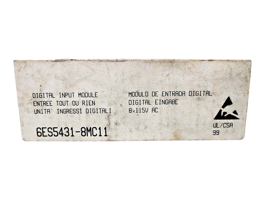Siemens 6ES5 431-8MC11 115 V AC SIMATIC S5 Digital Input Module
