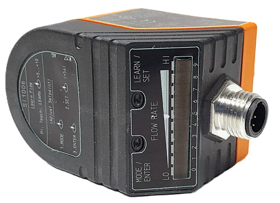 Efector SID10ADBFKOW/LS 90-240 VAC Flow Sensor w/ E40107 and W70207 fittings