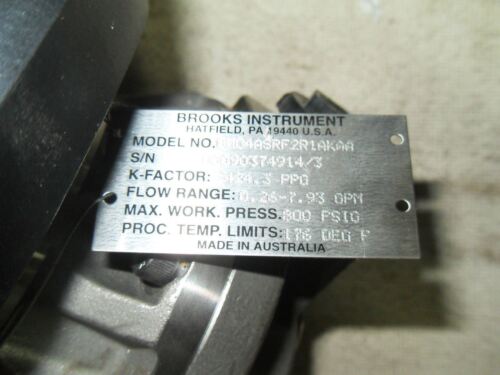 1 BROOKS INSTRUMENTS BM04ASRF2R1AKAA GEAR METER