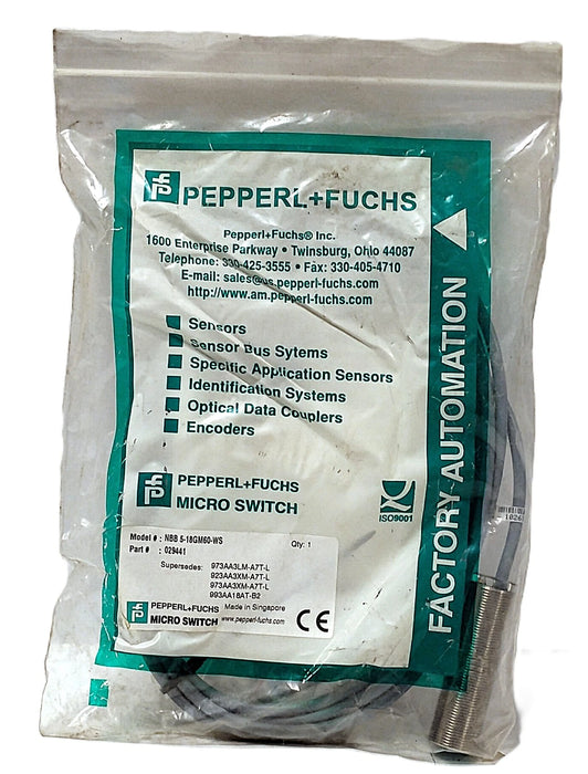 Pepperl Fuchs NBB5-18GM60-WS 20-253 V AC Inductive Proximity Sensor