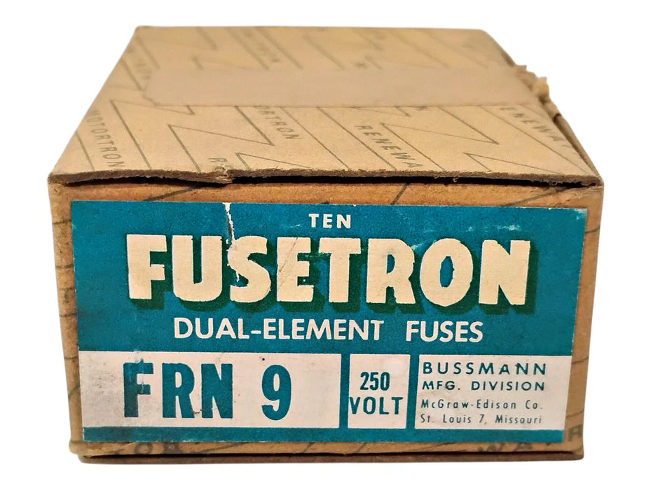 Bussmann FRN-9 250 VAC 9 A Non-Current-Limiting Time-Delay Fuses