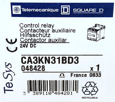 Telemecanique CA3KN31BD3 690VAC 10A 4-Pole Control Relay