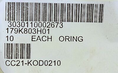Unbranded 179K803H01 Pack of Ten 3.5 inch OD O-Rings