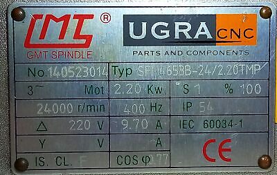 UGRA CNC SFM4653B-24/2.20TMP 140523014 CNC Spindle Servo Motor