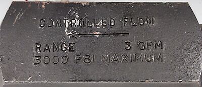 Parker PC-M400S Adjustable Flow Control Valve