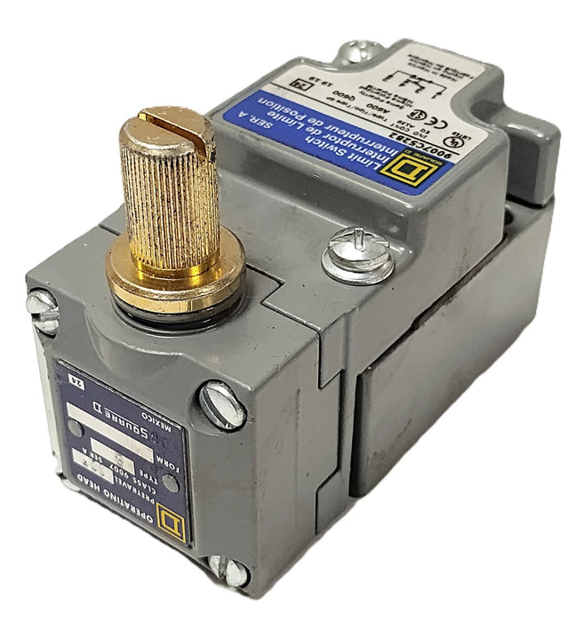 Square D 9007C52B2 600 V AC 10 A Rotary Gear Limit Switch
