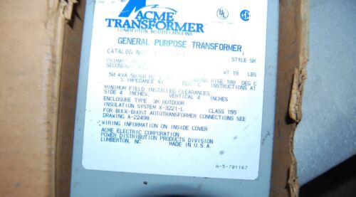 Acme T-1-81051 Step-Down Transformer