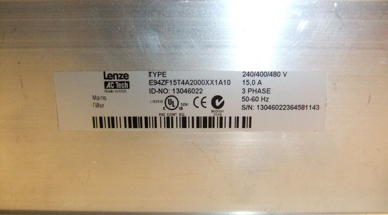 Lenze E94ZF15T4A2000XX1A10 EMC Filter