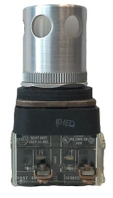 Allen-Bradley 800T-PA16XD1 120 VAC Oiltight Illuminated Pilot Control Pushbutton