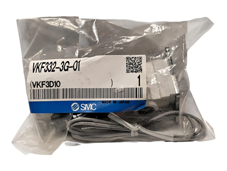 SMC VKF332-3G-01 Pneumatic Solenoid Valve w/ 110 V AC Coil