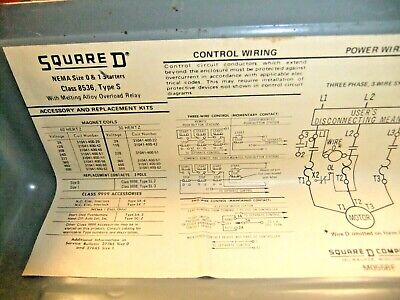 Square D 8536 SBG-2 Size 0 Starter W/ Enclosure