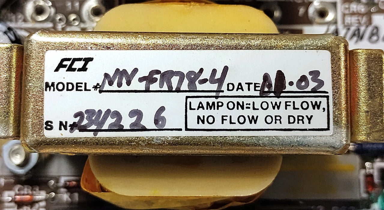 Fluid Components MV-FR78-4 Flow Switch