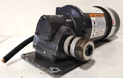 Dayton 4Z277 115 VAC 1/20 HP 43 RPM 40:1 Right Angle Gearmotor w/ 5X400A Brake